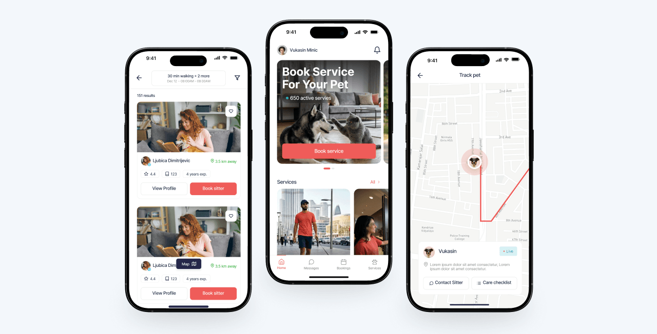 End-to-End Software Development Pet Services Platform